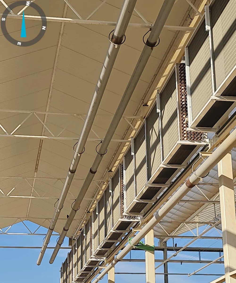 Horticulture greenhouses rely heavily on heating, cooling, and ventilation to maintain optimal growth conditions: